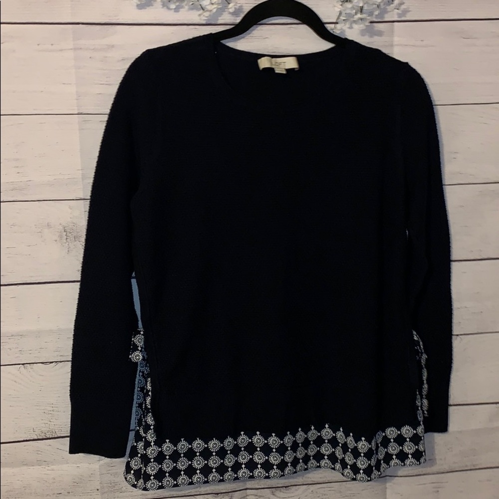 LOFT sweater, navy blue, size medium
